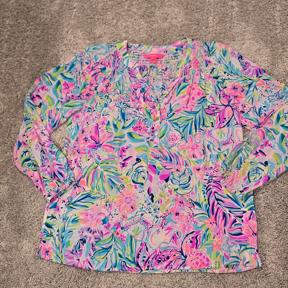 Lilly Pulitzer Elsa Silk Top